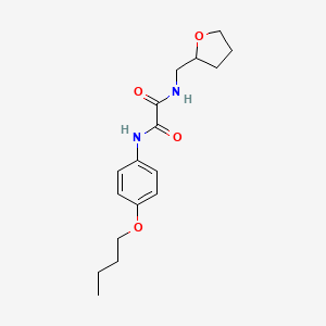 molecular formula C17H24N2O4 B4071146 N-(4-butoxyphenyl)-N'-(tetrahydro-2-furanylmethyl)ethanediamide 