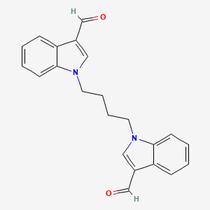 molecular formula C22H20N2O2 B4071153 1,1'-(1,4-butanediyl)bis(1H-indole-3-carbaldehyde) 