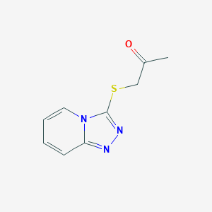 molecular formula C9H9N3OS B4071158 1-([1,2,4]triazolo[4,3-a]pyridin-3-ylthio)acetone 