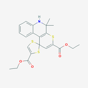 diethyl 5',5'-dimethylspiro[1,3-dithiole-2,1'-6H-thiopyrano[2,3-c]quinoline]-3',4-dicarboxylate