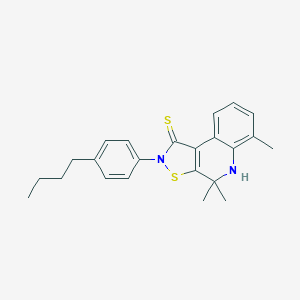 2-(4-butylphenyl)-4,4,6-trimethyl-4,5-dihydroisothiazolo[5,4-c]quinoline-1(2H)-thione