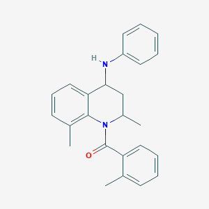 [2,8-dimethyl-4-(phenylamino)-3,4-dihydroquinolin-1(2H)-yl](2-methylphenyl)methanone