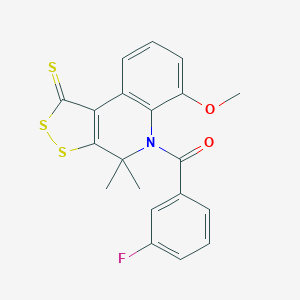 5-(3-fluorobenzoyl)-6-methoxy-4,4-dimethyl-4,5-dihydro-1H-[1,2]dithiolo[3,4-c]quinoline-1-thione
