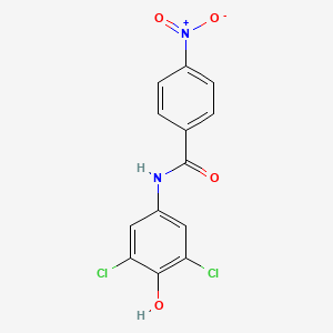 molecular formula C13H8Cl2N2O4 B4071327 N-(3,5-dichloro-4-hydroxyphenyl)-4-nitrobenzamide 