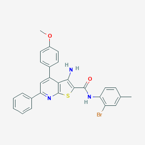 3-amino-N-(2-bromo-4-methylphenyl)-4-(4-methoxyphenyl)-6-phenylthieno[2,3-b]pyridine-2-carboxamide