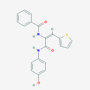 N-[1-[(4-hydroxyanilino)carbonyl]-2-(2-thienyl)vinyl]benzamide
