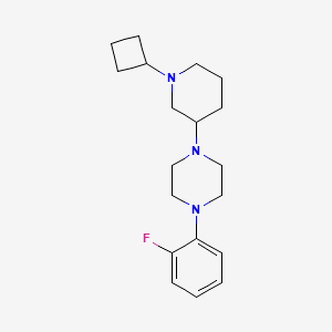 molecular formula C19H28FN3 B4071583 1-(1-cyclobutyl-3-piperidinyl)-4-(2-fluorophenyl)piperazine 