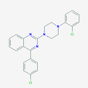 4-(4-Chlorophenyl)-2-[4-(2-chlorophenyl)piperazin-1-yl]quinazoline