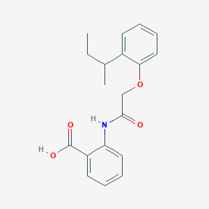 molecular formula C19H21NO4 B4071717 2-{[(2-sec-butylphenoxy)acetyl]amino}benzoic acid 