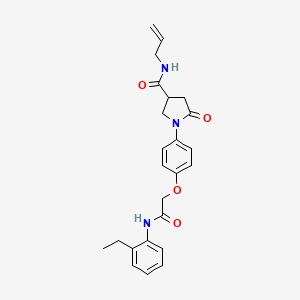 N-allyl-1-(4-{2-[(2-ethylphenyl)amino]-2-oxoethoxy}phenyl)-5-oxo-3-pyrrolidinecarboxamide