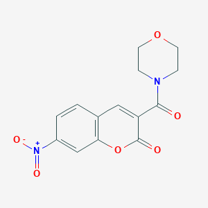 molecular formula C14H12N2O6 B407182 7-nitro-3-(4-morpholinylcarbonyl)-2H-chromen-2-one 