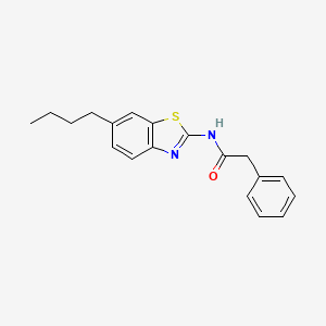 N-(6-butyl-1,3-benzothiazol-2-yl)-2-phenylacetamide
