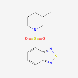 molecular formula C12H15N3O2S2 B4071949 4-[(3-methyl-1-piperidinyl)sulfonyl]-2,1,3-benzothiadiazole 