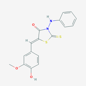 5-(4-Hydroxy-3-methoxy-benzylidene)-3-phenylamino-2-thioxo-thiazolidin-4-one