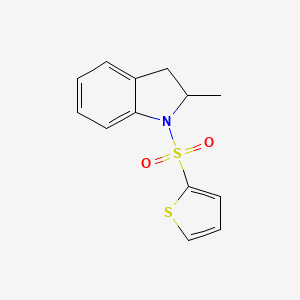 molecular formula C13H13NO2S2 B4071961 2-methyl-1-(2-thienylsulfonyl)indoline 