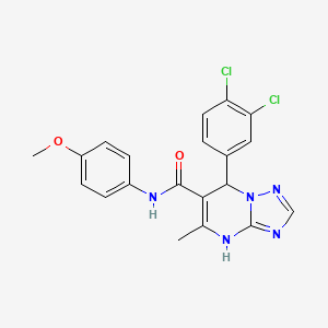 7-(3,4-dichlorophenyl)-N-(4-methoxyphenyl)-5-methyl-4,7-dihydro[1,2,4]triazolo[1,5-a]pyrimidine-6-carboxamide