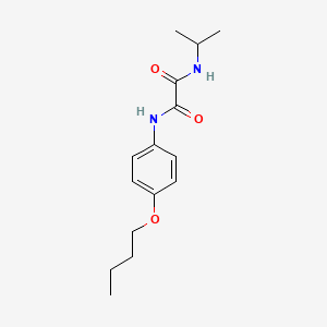 molecular formula C15H22N2O3 B4072055 N-(4-butoxyphenyl)-N'-isopropylethanediamide 