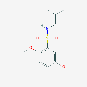 molecular formula C12H19NO4S B4072203 N-isobutyl-2,5-dimethoxybenzenesulfonamide 
