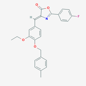 4-{3-ethoxy-4-[(4-methylbenzyl)oxy]benzylidene}-2-(4-fluorophenyl)-1,3-oxazol-5(4H)-one