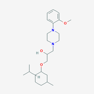 1-[(2-Isopropyl-5-methylcyclohexyl)oxy]-3-[4-(2-methoxyphenyl)piperazin-1-yl]propan-2-ol