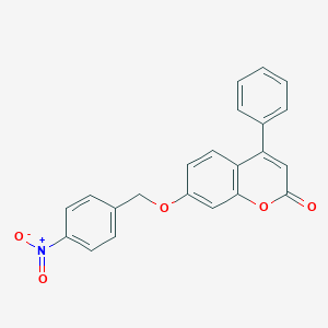 molecular formula C22H15NO5 B407229 7-(4-Nitro-benzyloxy)-4-phenyl-chromen-2-one CAS No. 307547-24-6