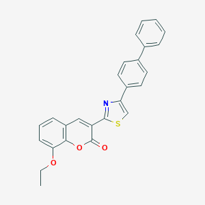 3-(4-[1,1'-biphenyl]-4-yl-1,3-thiazol-2-yl)-8-ethoxy-2H-chromen-2-one