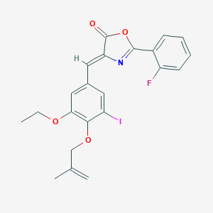 4-{3-ethoxy-5-iodo-4-[(2-methyl-2-propenyl)oxy]benzylidene}-2-(2-fluorophenyl)-1,3-oxazol-5(4H)-one