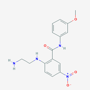 2-[(2-aminoethyl)amino]-N-(3-methoxyphenyl)-5-nitrobenzamide