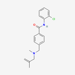 molecular formula C19H21ClN2O B4072385 N-(2-chlorophenyl)-4-{[methyl(2-methylprop-2-en-1-yl)amino]methyl}benzamide 