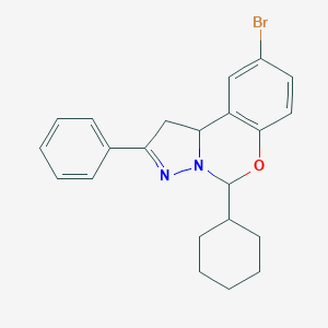 9-Bromo-5-cyclohexyl-2-phenyl-1,10b-dihydropyrazolo[1,5-c][1,3]benzoxazine