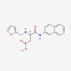molecular formula C19H18N2O4 B4072416 N~2~-(2-furylmethyl)-N~1~-2-naphthyl-alpha-asparagine 