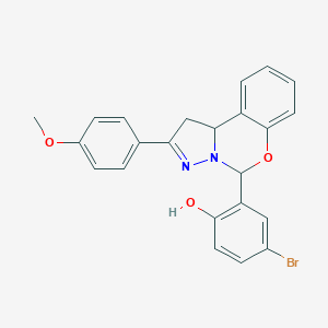 4-Bromo-2-[2-(4-methoxyphenyl)-1,10b-dihydropyrazolo[1,5-c][1,3]benzoxazin-5-yl]phenol