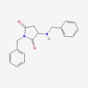molecular formula C18H18N2O2 B4072505 1-benzyl-3-(benzylamino)-2,5-pyrrolidinedione 