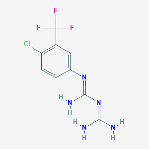 N-[4-chloro-3-(trifluoromethyl)phenyl]imidodicarbonimidic diamide