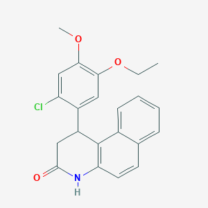 1-(2-chloro-5-ethoxy-4-methoxyphenyl)-1,4-dihydrobenzo[f]quinolin-3(2H)-one