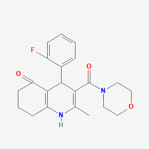 4-(2-fluorophenyl)-2-methyl-3-(4-morpholinylcarbonyl)-4,6,7,8-tetrahydro-5(1H)-quinolinone