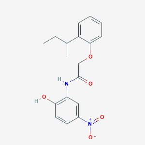 molecular formula C18H20N2O5 B4072621 2-(2-sec-butylphenoxy)-N-(2-hydroxy-5-nitrophenyl)acetamide 