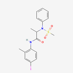 N~1~-(4-iodo-2-methylphenyl)-N~2~-(methylsulfonyl)-N~2~-phenylalaninamide