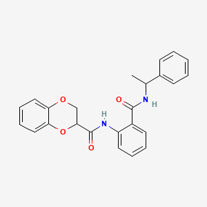 N-(2-{[(1-phenylethyl)amino]carbonyl}phenyl)-2,3-dihydro-1,4-benzodioxine-2-carboxamide