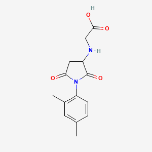 N-[1-(2,4-dimethylphenyl)-2,5-dioxo-3-pyrrolidinyl]glycine