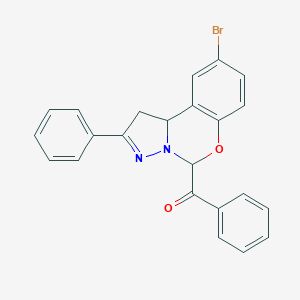 (9-Bromo-2-phenyl-1,10b-dihydropyrazolo[1,5-c][1,3]benzoxazin-5-yl)(phenyl)methanone