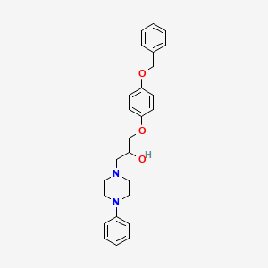 1-[4-(benzyloxy)phenoxy]-3-(4-phenyl-1-piperazinyl)-2-propanol