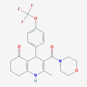 2-methyl-3-(4-morpholinylcarbonyl)-4-[4-(trifluoromethoxy)phenyl]-4,6,7,8-tetrahydro-5(1H)-quinolinone