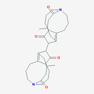 (9,9'-Bi-4,11-Propano-4H-cyclopent(e)azecine)-5,5',10,10'(1H,1'H,6H,6'H)-tetrone, 2,2',3,3',7,7',8,8',9,9',11,11'-dodecahydro-7,7'-dimethyl-