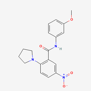 N-(3-methoxyphenyl)-5-nitro-2-(1-pyrrolidinyl)benzamide