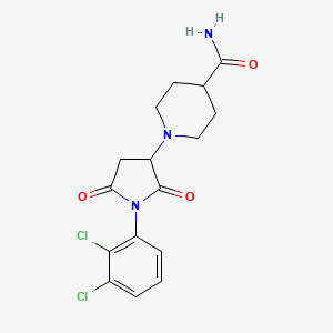 1-[1-(2,3-dichlorophenyl)-2,5-dioxo-3-pyrrolidinyl]-4-piperidinecarboxamide