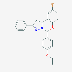 9-Bromo-5-(4-ethoxyphenyl)-2-phenyl-1,10b-dihydropyrazolo[1,5-c][1,3]benzoxazine