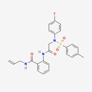 N-allyl-2-({N-(4-fluorophenyl)-N-[(4-methylphenyl)sulfonyl]glycyl}amino)benzamide