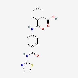 6-[({4-[(1,3-thiazol-2-ylamino)carbonyl]phenyl}amino)carbonyl]-3-cyclohexene-1-carboxylic acid