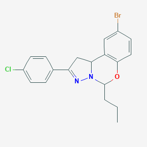 9-Bromo-2-(4-chlorophenyl)-5-propyl-1,10b-dihydropyrazolo[1,5-c][1,3]benzoxazine
